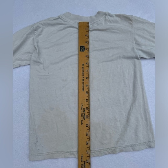 Kids vintage t shirt smile happy face smiley yellow size small 6 8 white - Picture 5 of 6